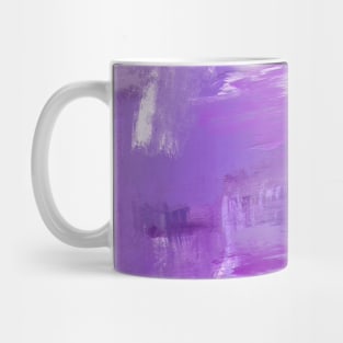 Abstract Purple Paint Strokes Mug